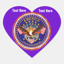 Deep River Heart Sticker