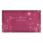 Deep Rose Pink Profile Business Card Template