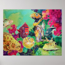 Deep Sea Beauties Poster Print