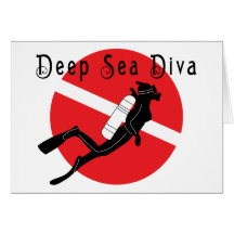 Deep Sea Diva Greeting Cards