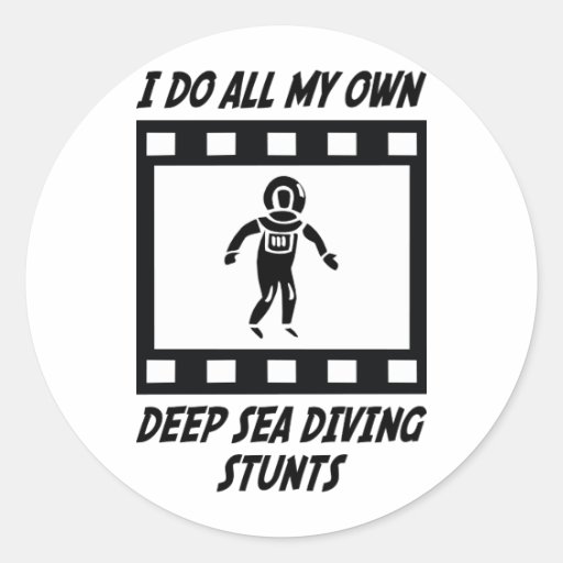 Deep Sea Diving Stunts Stickers