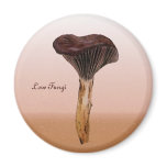 Deep Velvet Fungus with Landscape Refrigerator Magnet