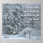 Deep Winter Christian Poster posters