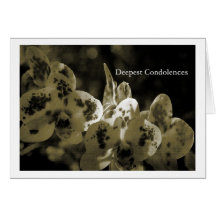 Deepest Condolences Karten