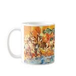 Deer at sunset mug