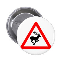 Deer Crossing Sign for Hunters Pin