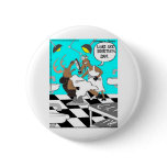 Deer Dentistry Buck Teeth Funny Cards Tees Gifts Pinback Button