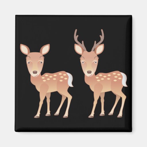 Deer Family Magnets