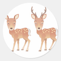 Deer Family Stickers