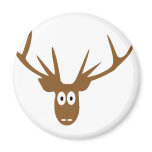 deer head antler fridge magnets