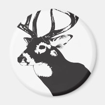 Deer Head Fridge Magnet