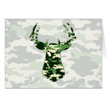 Deer Hunting Camo Buck Card