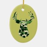 Deer Hunting Camo Buck Christmas Tree Ornaments