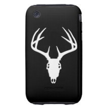 Deer Hunting Skull w/ Antlers Tough iPhone 3 Cases