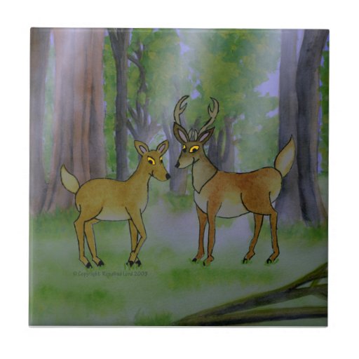 Deer in Forest tile