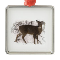 Deer in Snow Ornament