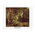Deer In The Woods By Courbet Gustave postcards