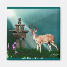 DEER & INUKSHUK Collection Refrigerator Magnets