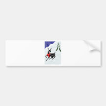 Deer Mountain Scarf Bumper Stickers