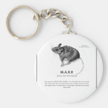 Deer Mouse Message Key Chain