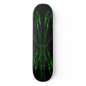 Deer Skull Tribal Tattoo skateboard - green