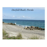 Deerfield Beach, Florida FL Beach Scene Post Card
