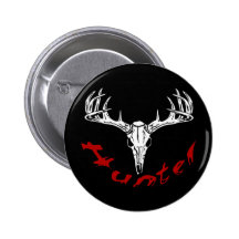 deerhuntercurved pinback button