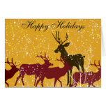 Deers First Snow Greeting Cards