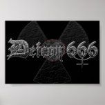 Defcon 666 Satanic metal band poster posters