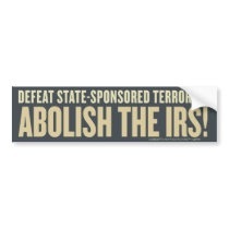 Defeat State-Sponsored Terrorism Bumper Sticker