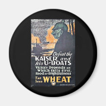 Defeat The Kaiser Refrigerator Magnet