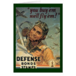 Defence Bond Stamps Greeting Card