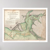 Defence of Charleston SC Map 1778