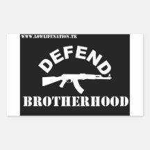Defend Brotherhood Stickers