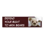 Defend Your Right to Arm Bears bumper stickers