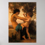 Defending Herself Against Eros (Cupid) Bouguereau posters