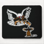 Defiance Eagle Mouse-Black mousepads