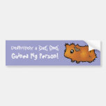 Definitely a Guinea Pig Person (scruffy) Bumper Sticker