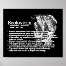 Definition of a Bookworm Poster