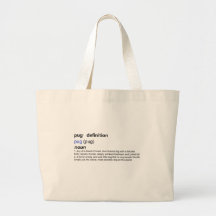 Definition of a Pug Tote Bag