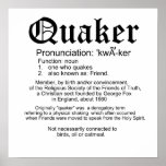 Definition of Quaker posters