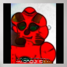 Deformed Robot Titled Canvas Print