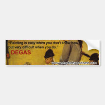 Degas ArtsyFartsy Bumper Sticker