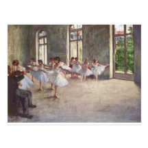Degas Ballet Dancers Post Card