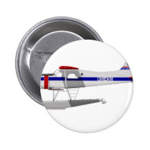 DeHavilland U-6 Beaver Floats Pinback Button