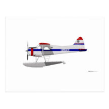 DeHavilland U-6 Beaver Floats Post Cards