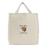 Deja Moo embroidered bags