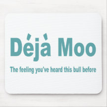 Deja Moo Mouse Pad