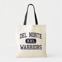 Del Norte - Warriors - High - Crescent City Canvas Bags