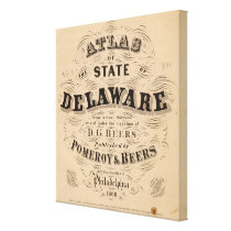 Delaware Atlas Canvas Prints